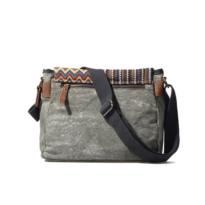 Жіноча сумка через плече Aeon з орнаментом хакі - 3 фото