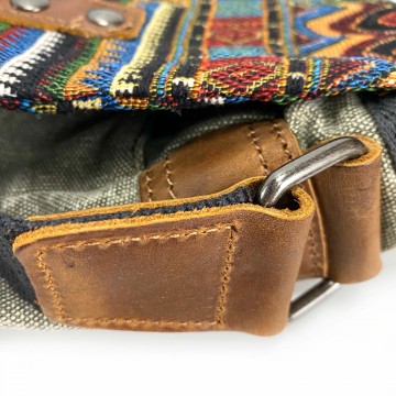 Женская сумка через плечо Aeon с орнаментом хаки фото