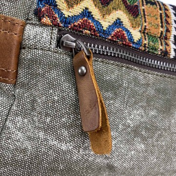 Женская сумка через плечо Aeon с орнаментом хаки фото