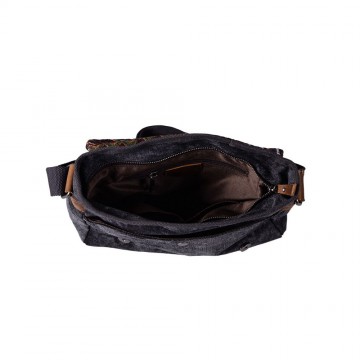 Женская сумка через плечо Aeon с орнаментом графитовая фото