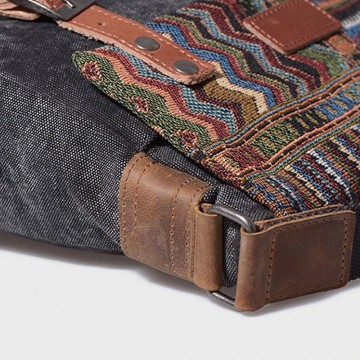 Женская сумка через плечо Aeon с орнаментом графитовая фото