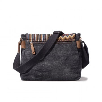 Женская сумка через плечо Aeon с орнаментом графитовая фото