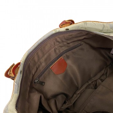 Женская городская сумка Flower кремово-голубая фото