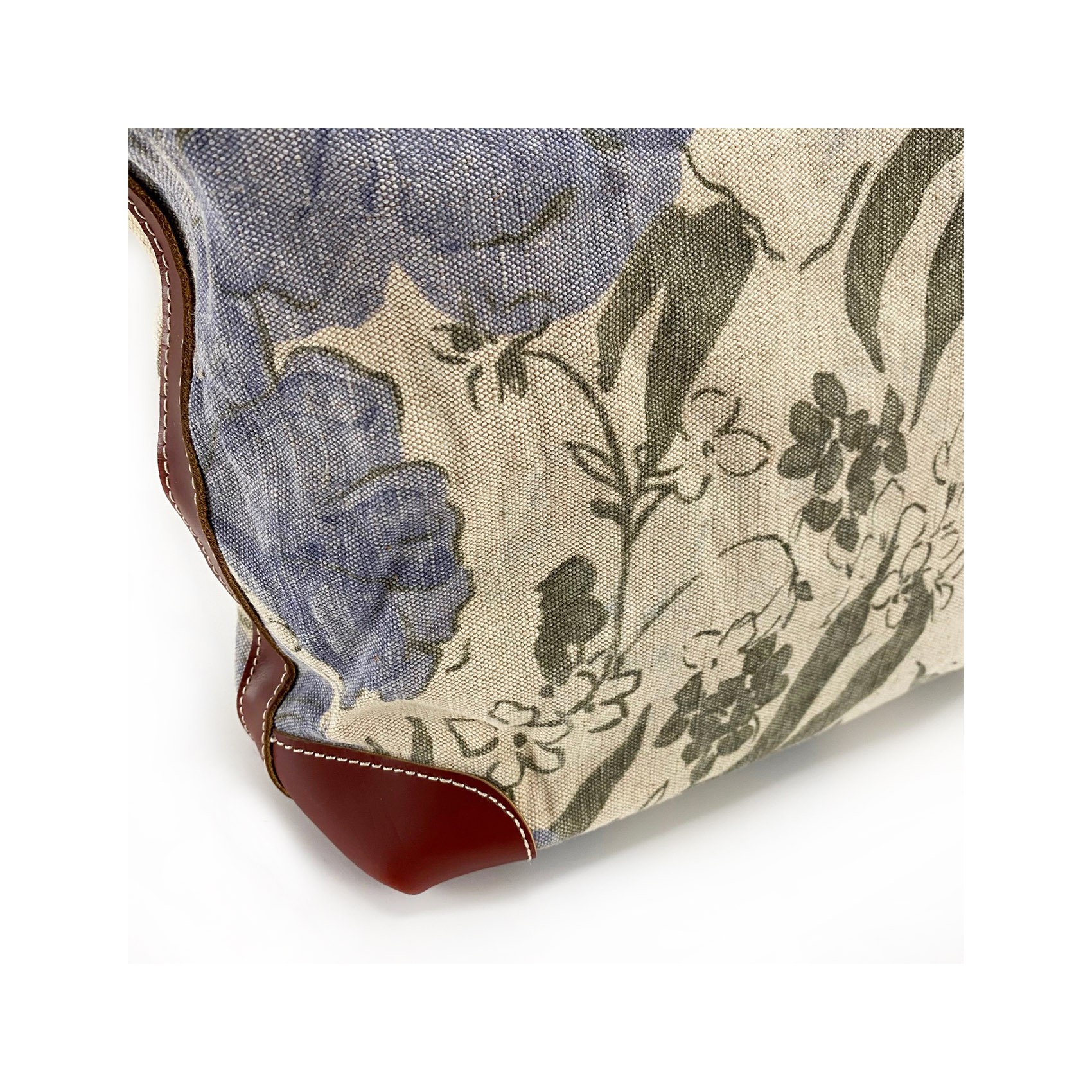 Жіноча міська сумка Flower кремово-блакитна