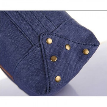 Женская городская сумка-тоут Carabo синяя фото