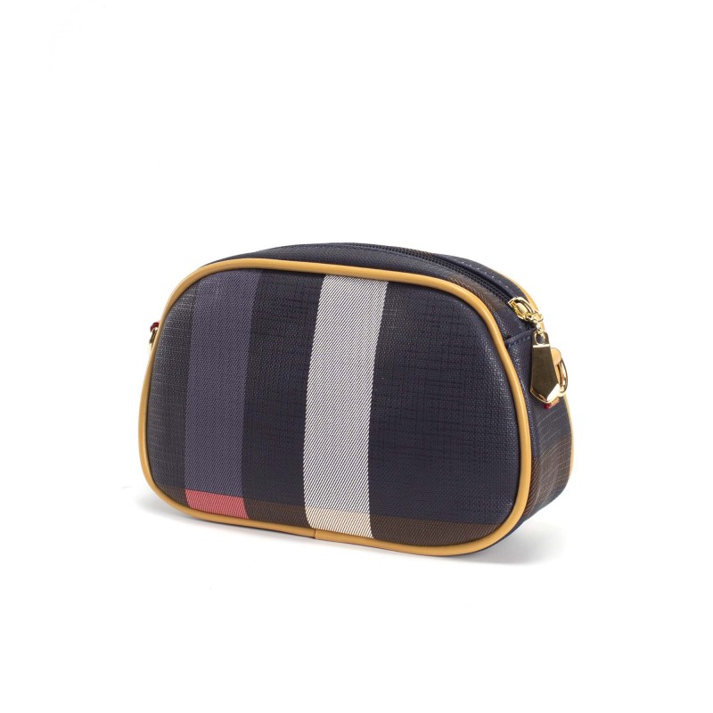 Женская сумочка-клатч Grace сине-бежевая - 2 фото