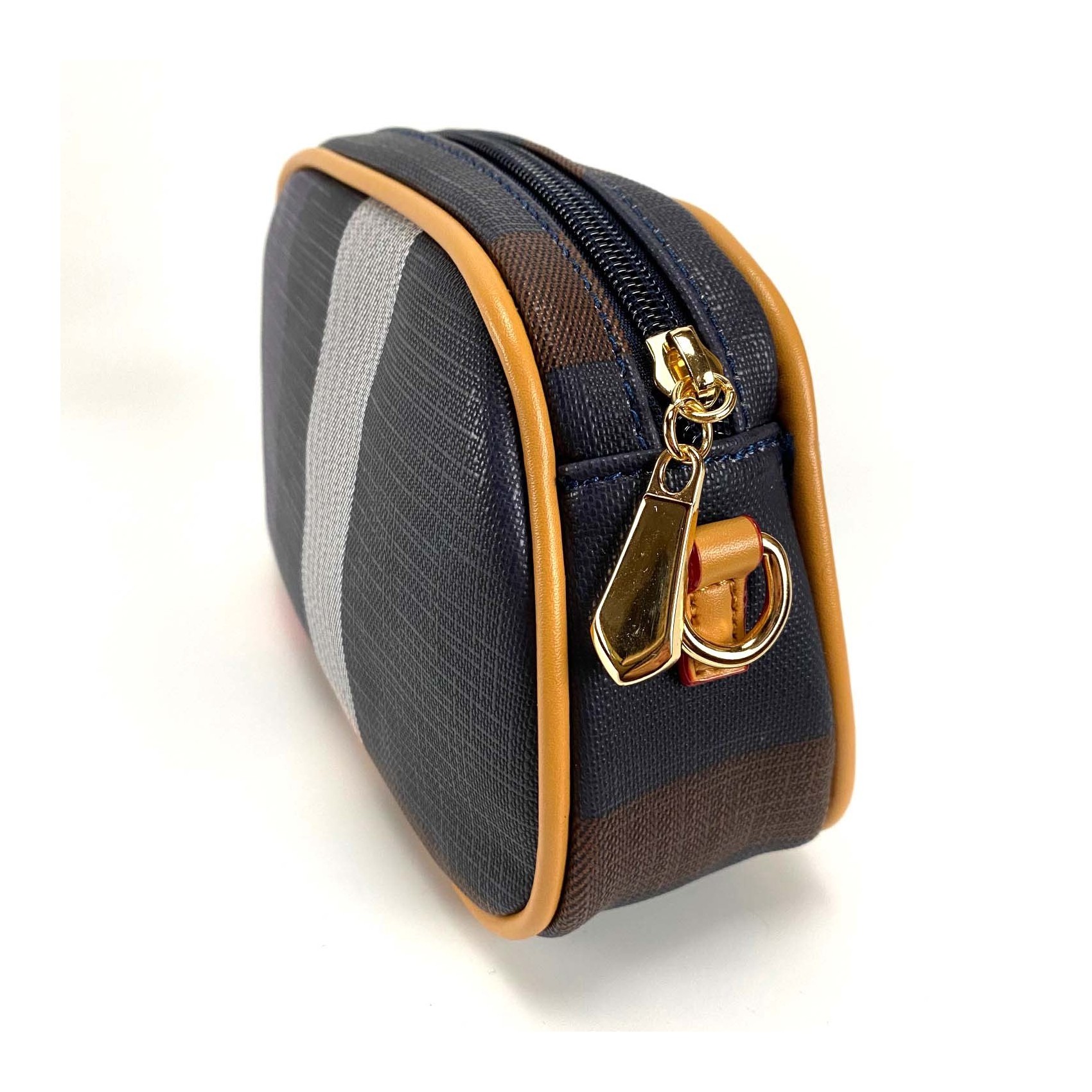 Женская сумочка-клатч Grace сине-бежевая