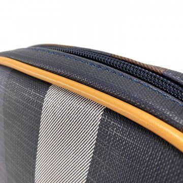 Женская сумочка-клатч Grace сине-бежевая фото