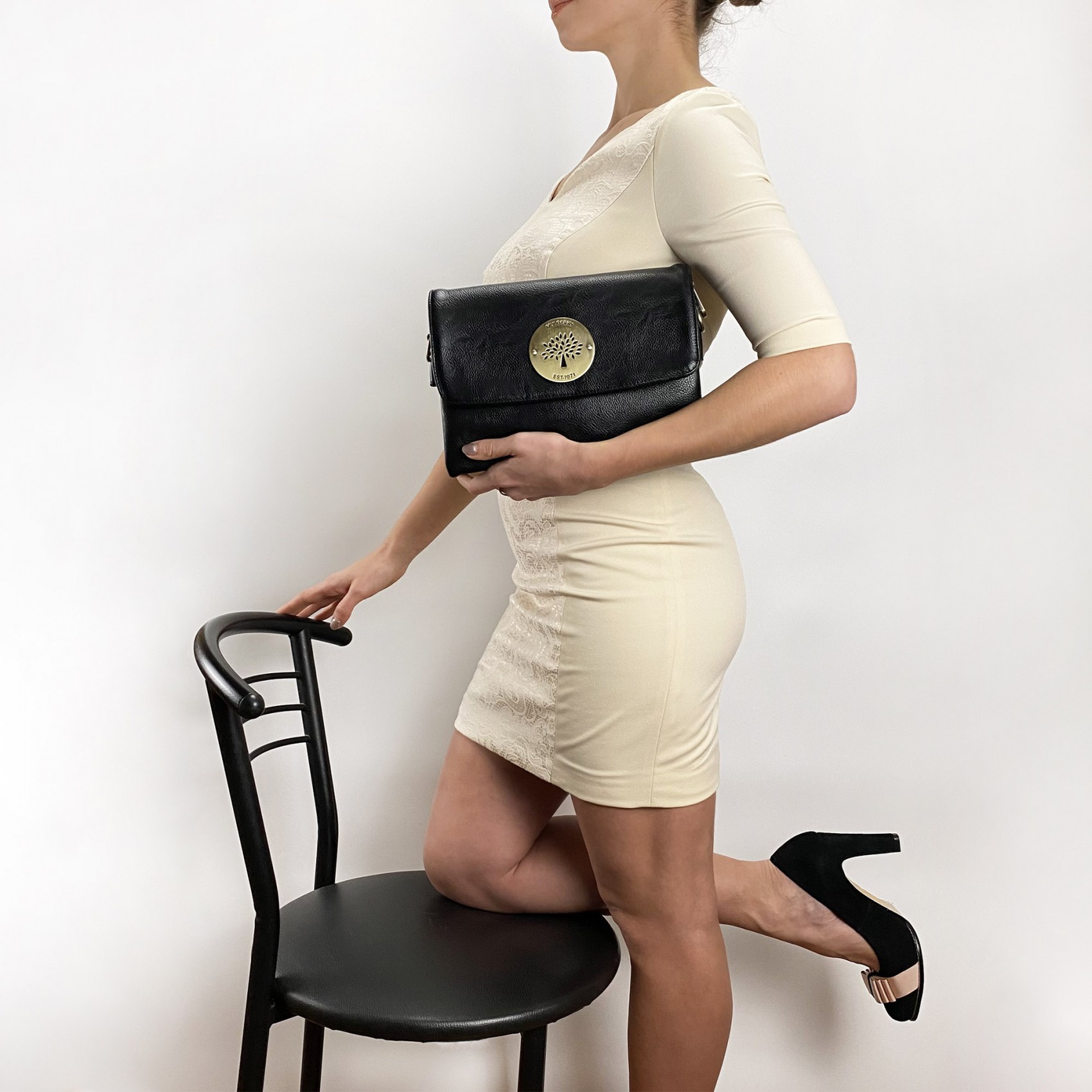 Женская сумка-клатч Mull Holly черная