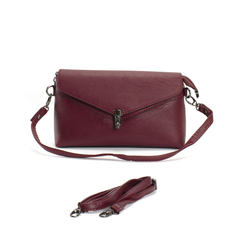 Жіночий клатч Emma бордовий - 4 фото