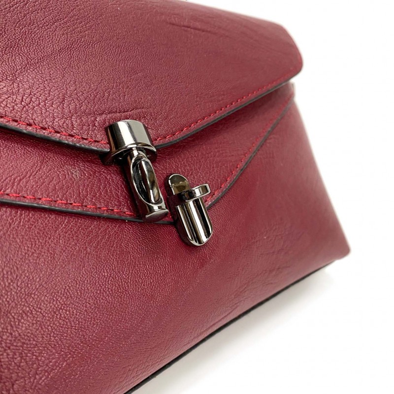 Жіночий клатч Emma бордовий - 5 фото