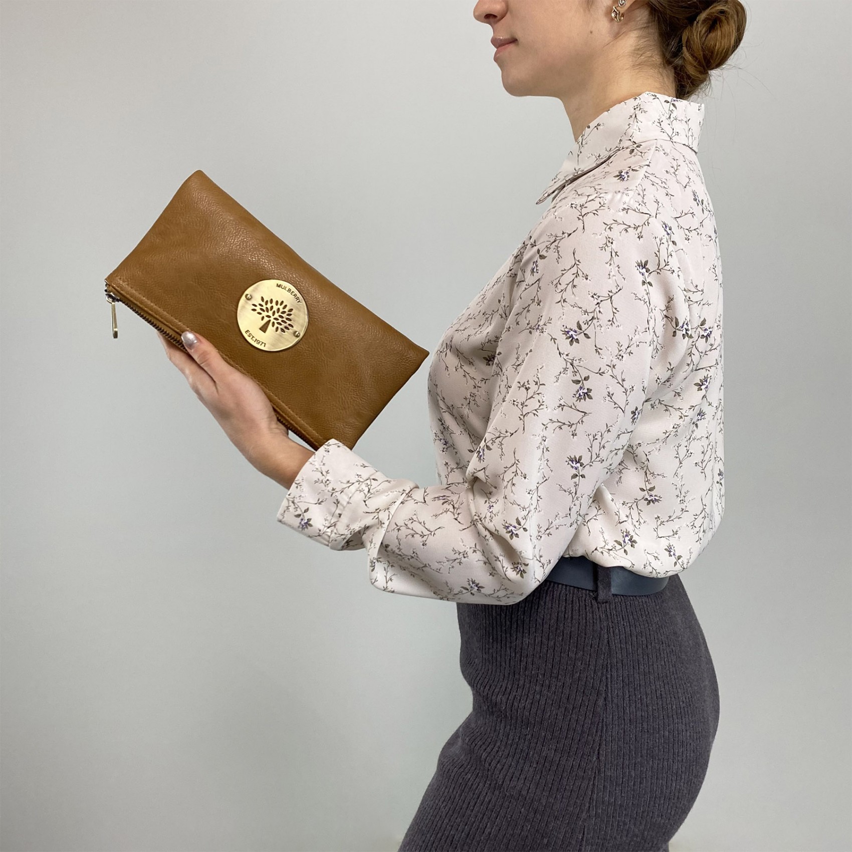 Жіночий Клатч MullPat світло-коричневий