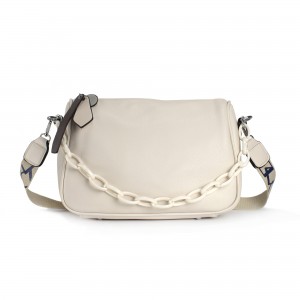 Женская сумка кросс боди Pamela молочная