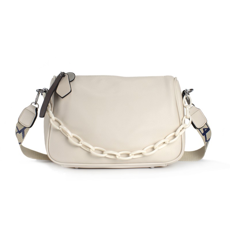 Жіноча сумка крос боді Pamela молочна