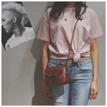 Женская сумка-клатч Jane коричневая фото