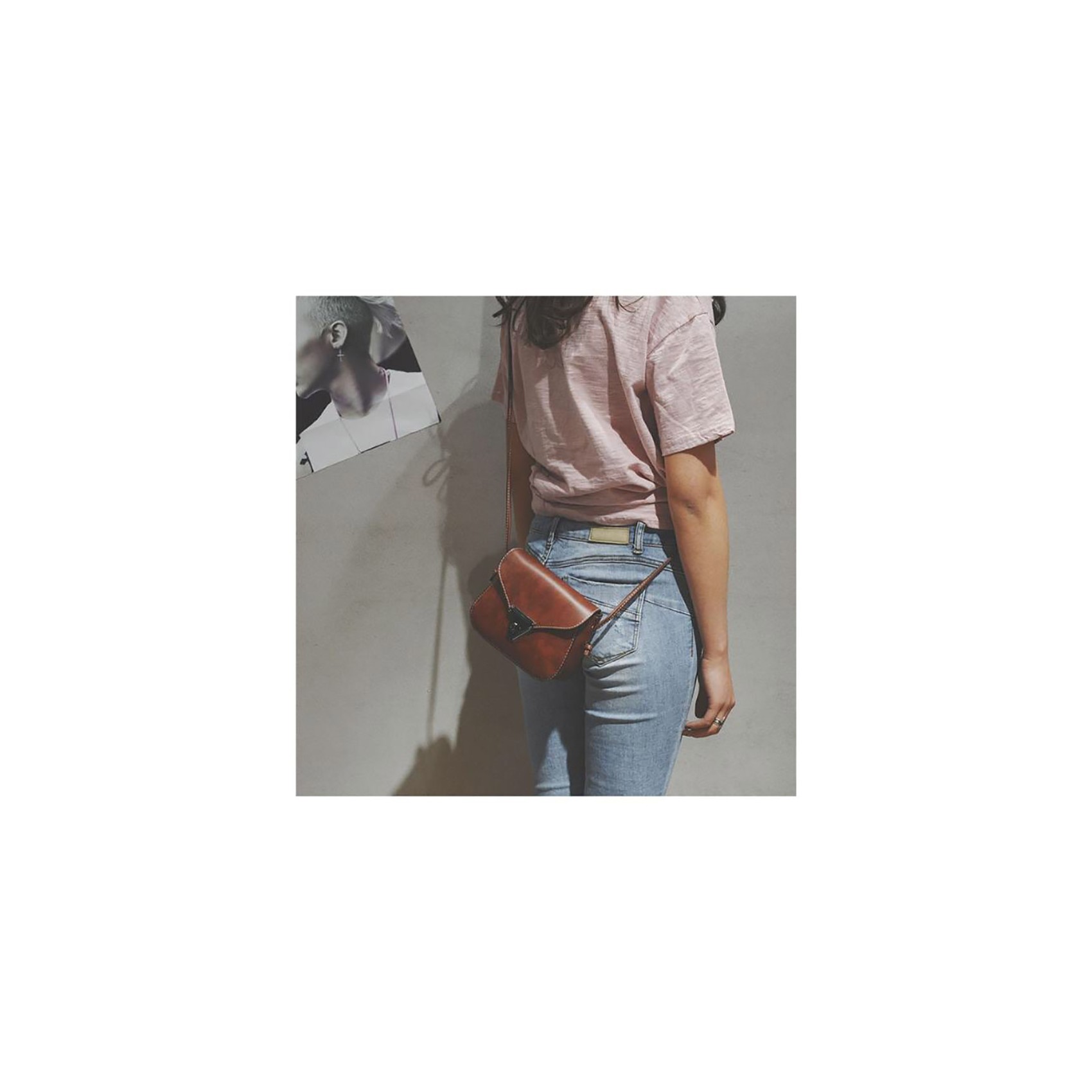 Женская сумка-клатч Jane коричневая