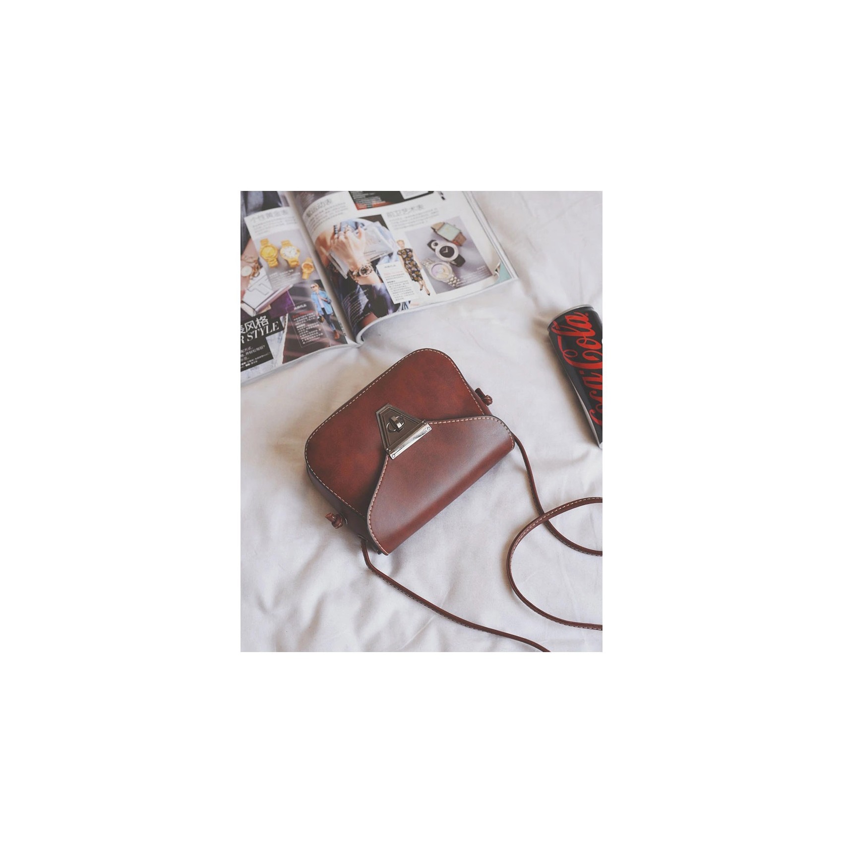 Жіноча сумка-клатч Jane коричнева