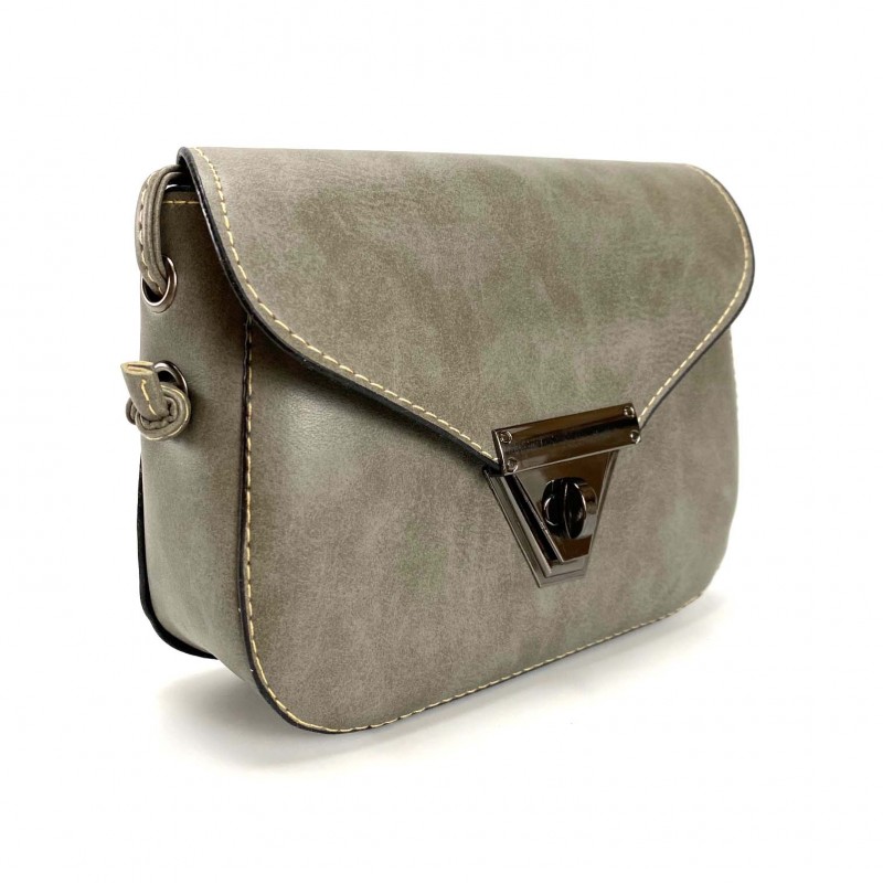 Женская сумка-клатч Jane серая - 3 фото