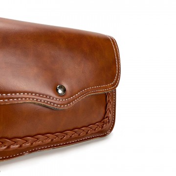 Женская сумка-клатч Barbara коричневая фото