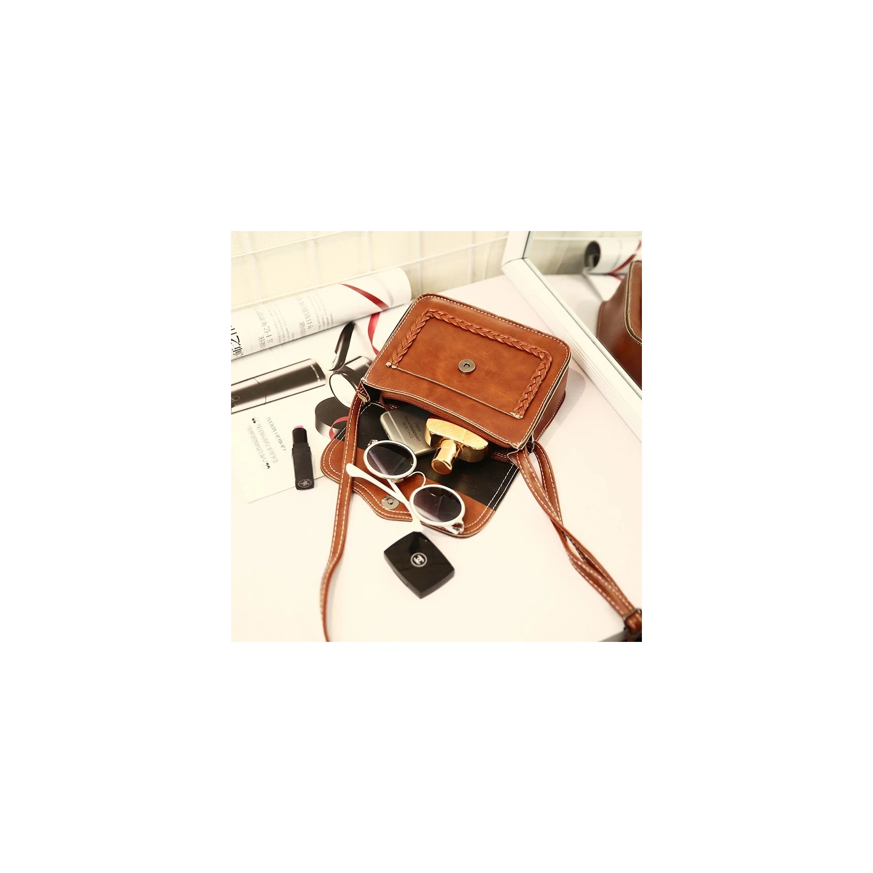 Женская сумка-клатч Barbara коричневая