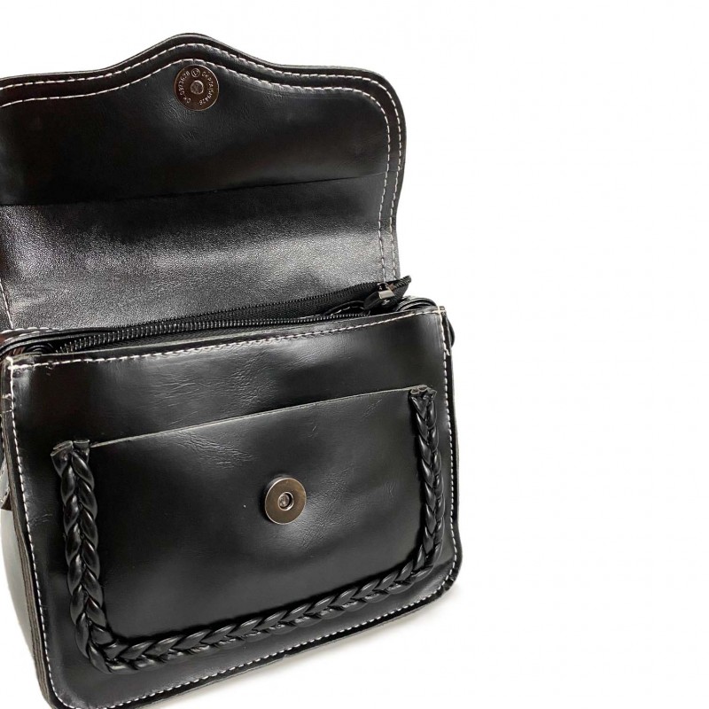 Жіноча сумка-клатч Barbara чорна - 5 фото