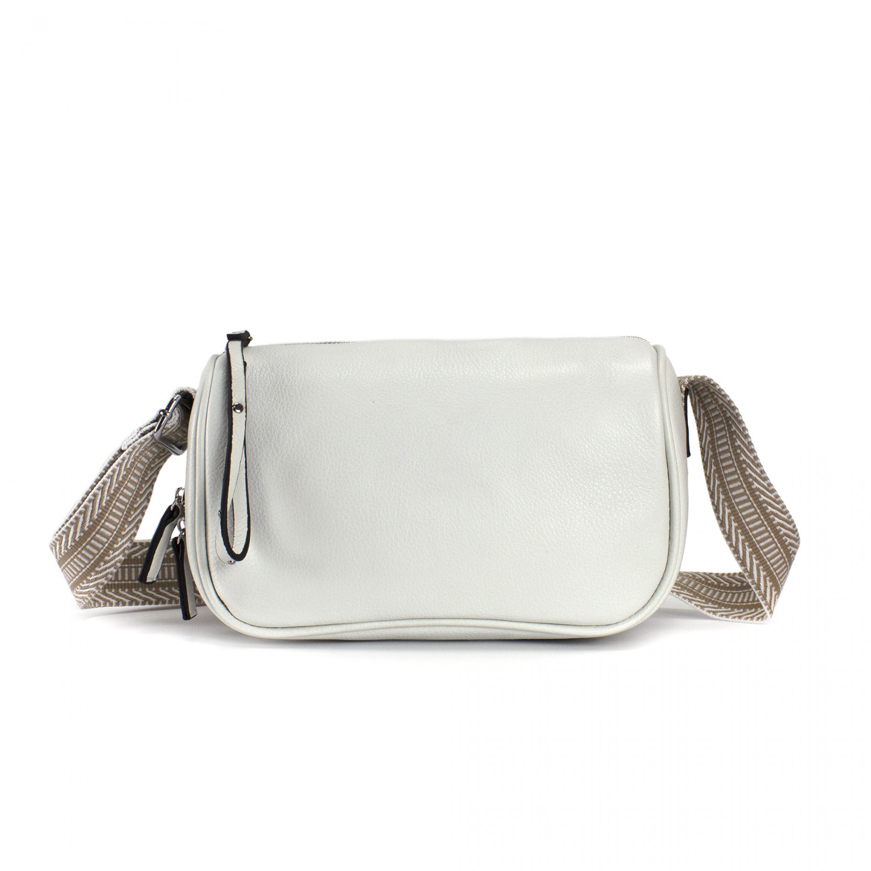 Жіноча шкіряна сумка на плече Diana біла