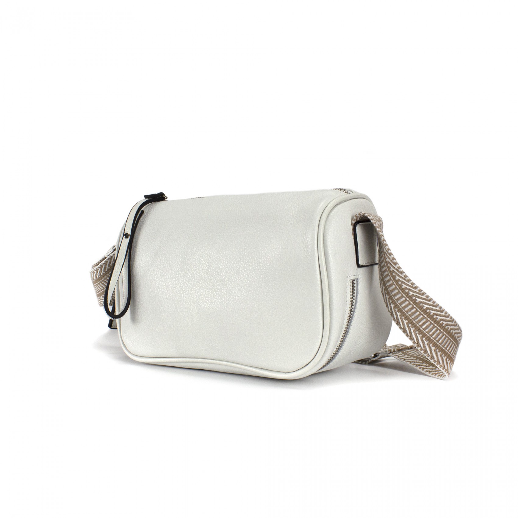 Жіноча шкіряна сумка на плече Diana біла