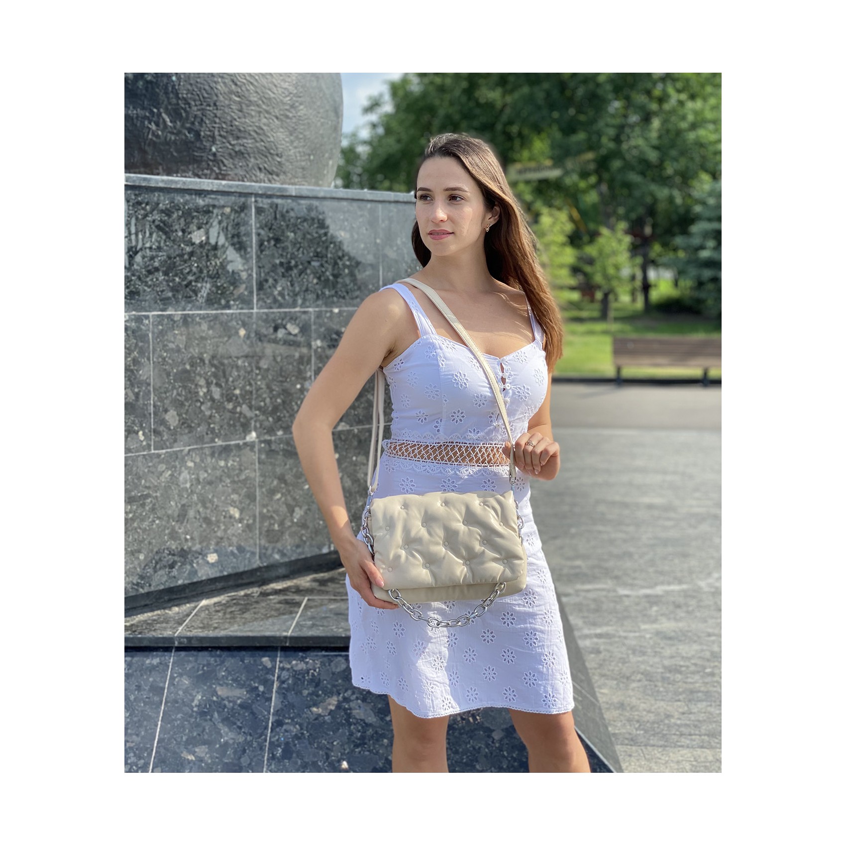 Женская сумка Jessie бежевая