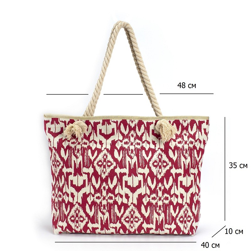 Сумка пляжна Rubin червона - 3 фото