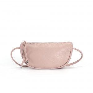 Жіноча шкіряна сумка Rebecca рожева пудра