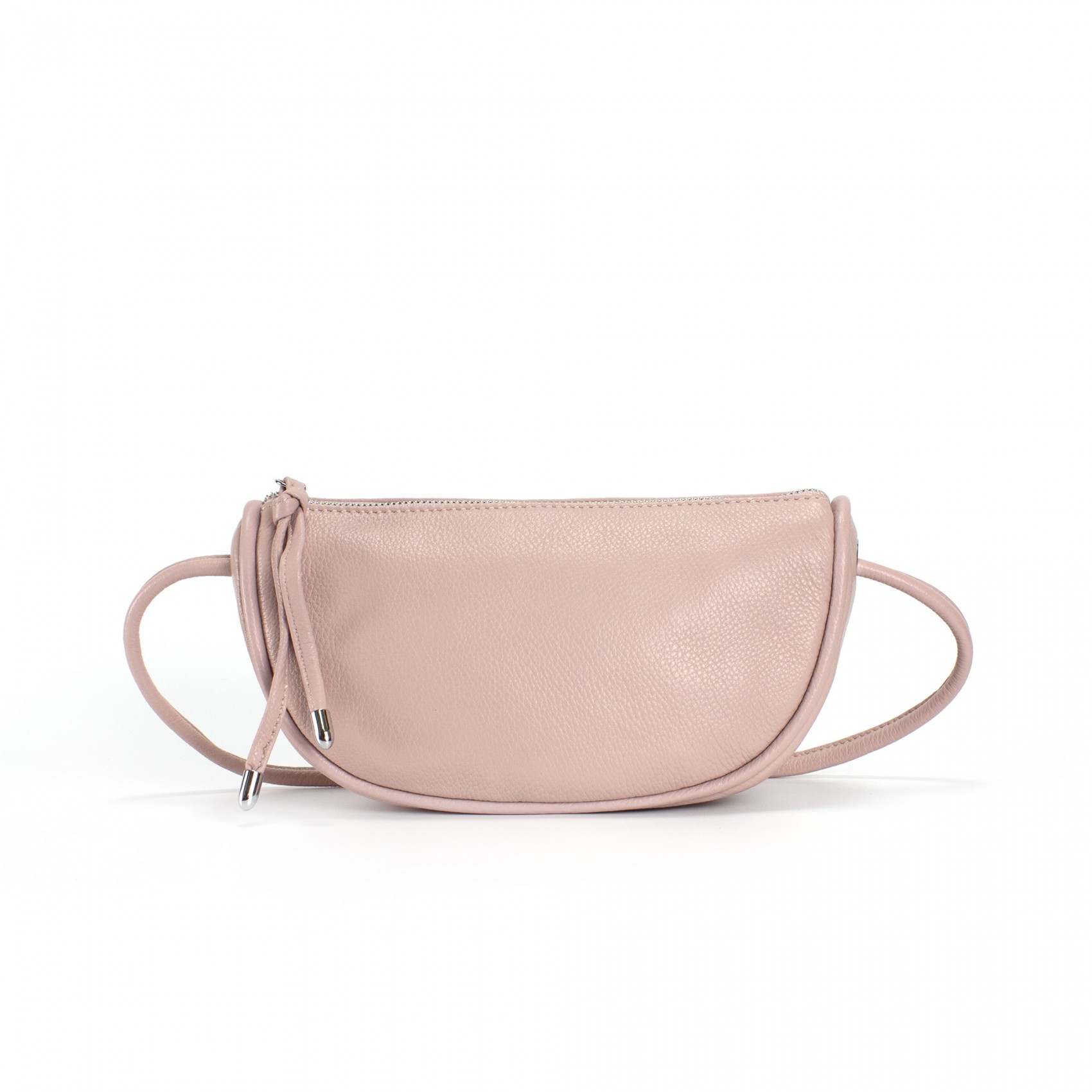 Жіноча шкіряна сумка Rebecca рожева пудра