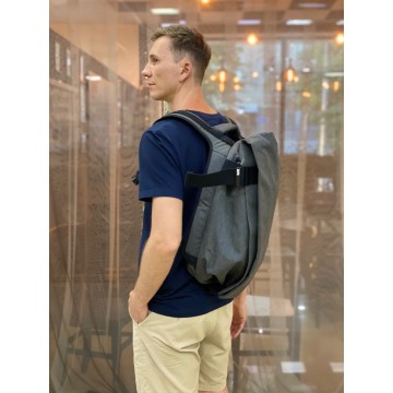 Мужской рюкзак Mackar Power серый фото