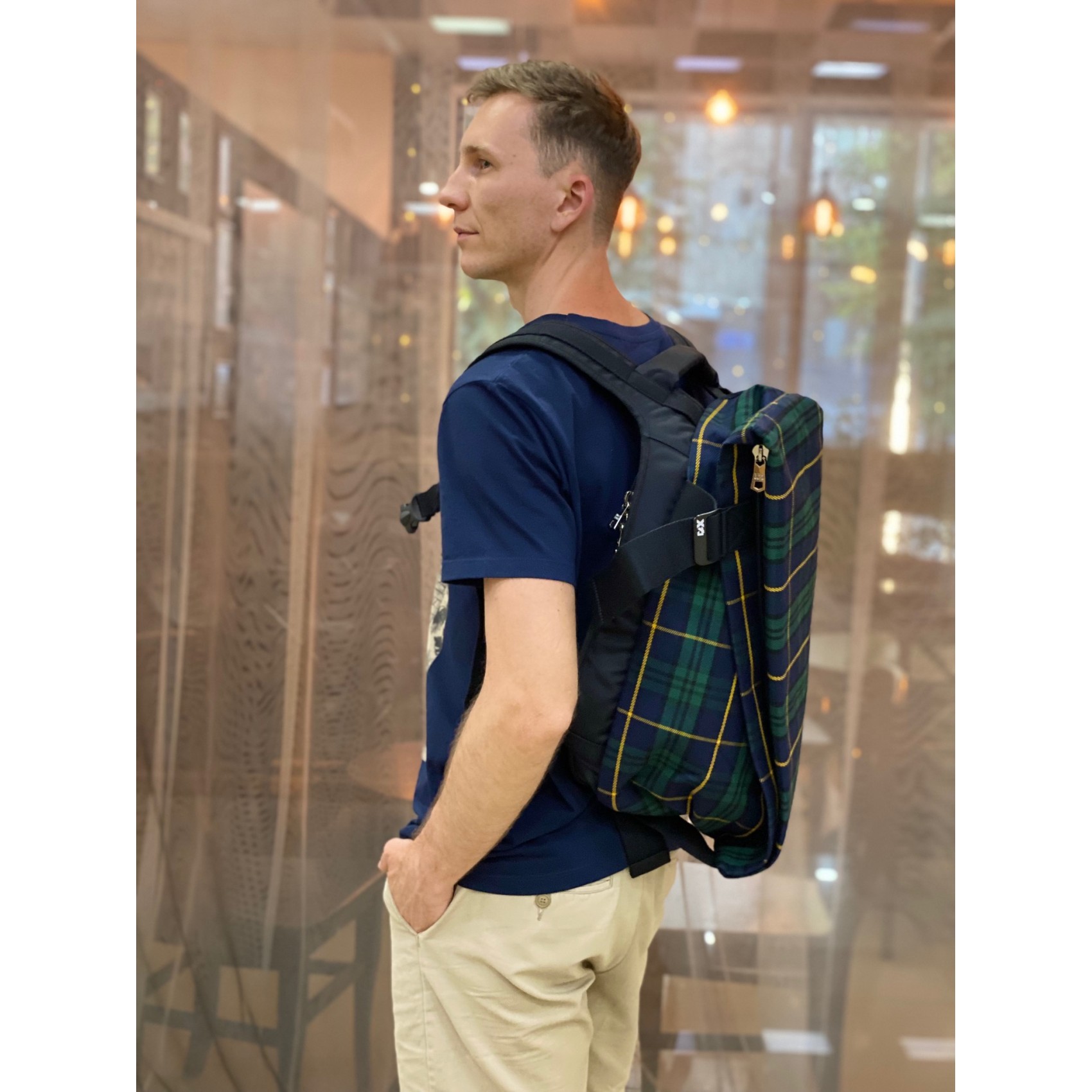 Мужской Рюкзак Mackar Jazz сине-зеленый