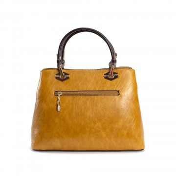 Женская классическая сумка Miranda горчичная фото