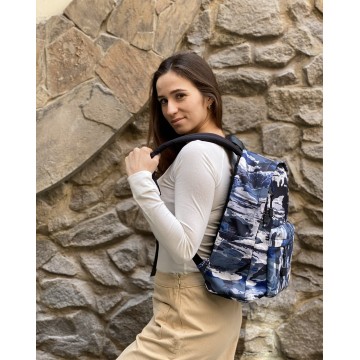 Рюкзак Force синий камуфляж фото