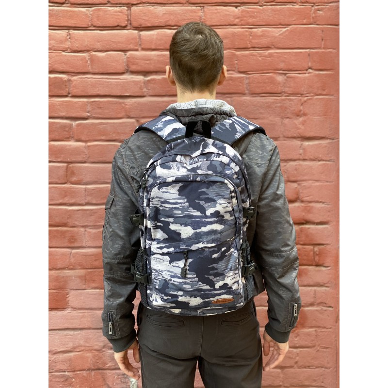 Рюкзак дорожній Military сірий камуфляж - 4 фото