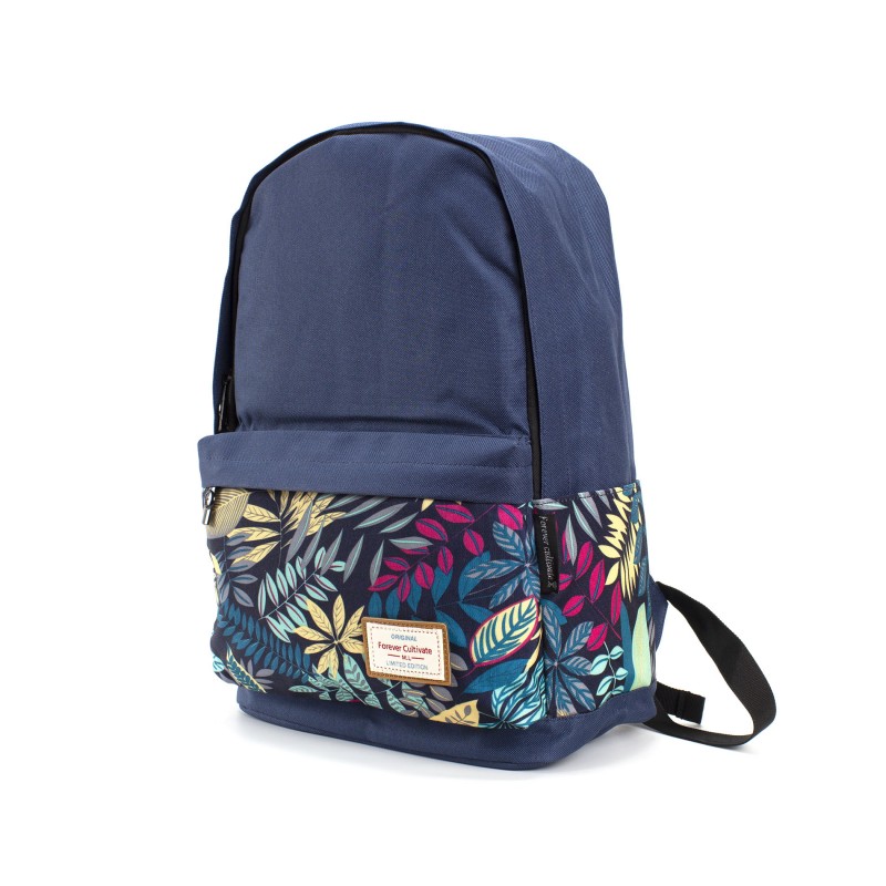 Жіночий рюкзак Leaves синій - 1 фото