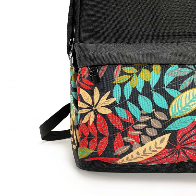 Жіночий рюкзак Leaves чорний - 5 фото