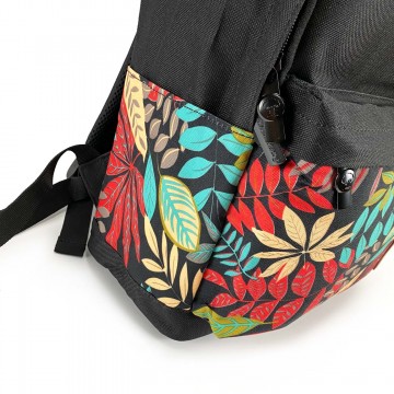 Жіночий рюкзак Leaves чорний фото