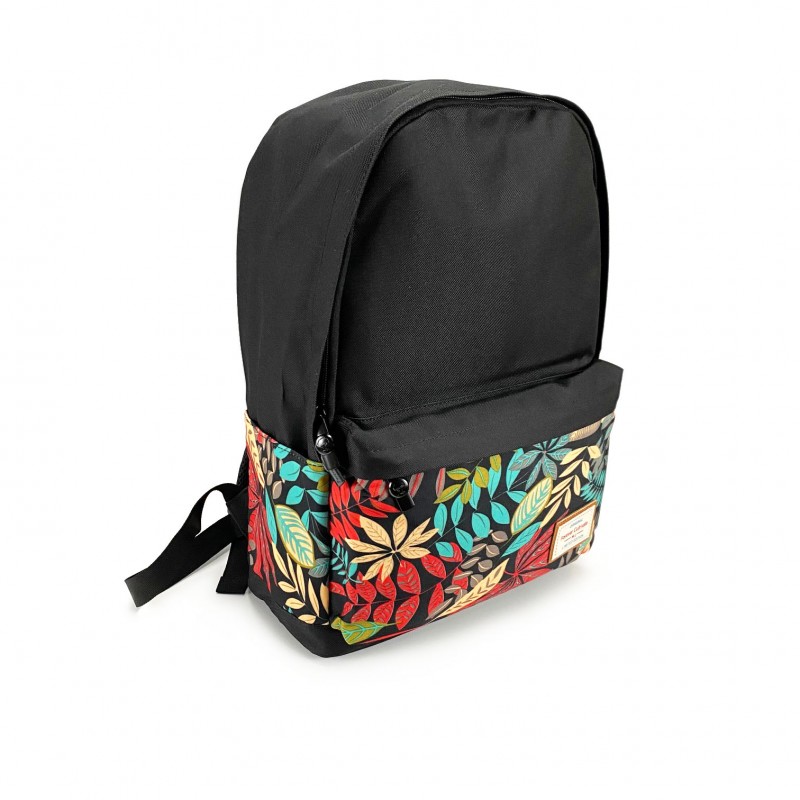 Жіночий рюкзак Leaves чорний - 7 фото