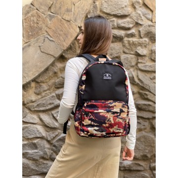 Рюкзак Galaxy бордовый камуфляж фото