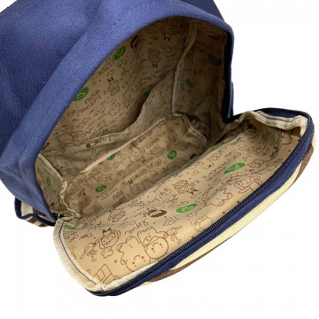 Жіночий рюкзак Paris синій зісмужками фото