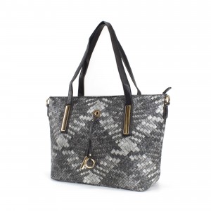 Жіноча сумка Sylvia сіро-чорна