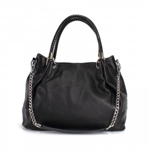 Жіноча шкіряна сумка Brenda чорна