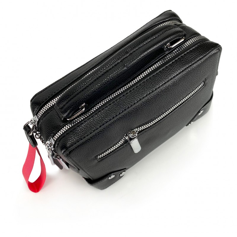 Жіноча сумка крос боді Paula чорна - 5 фото