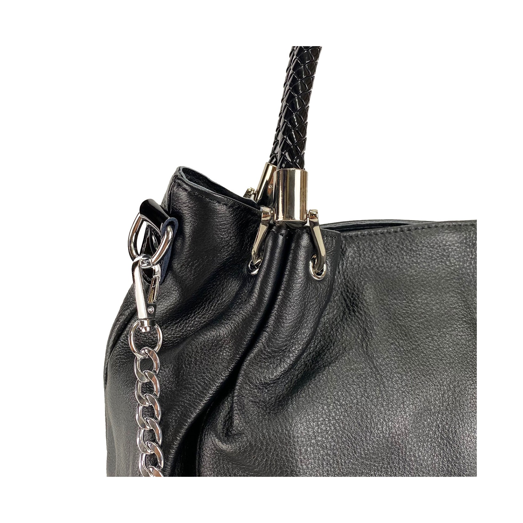 Женская кожаная сумка Brenda черная