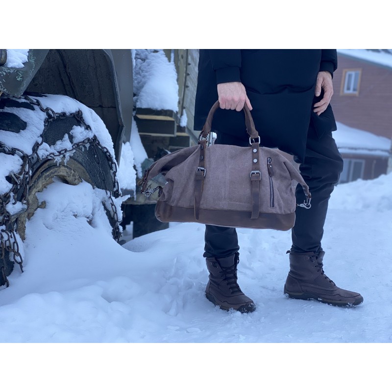 Мужская городская сумка Town коричневая - 12 фото