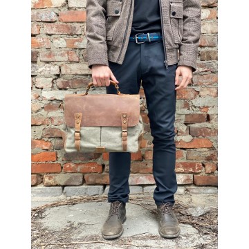 Мужской портфель Tone тауп фото