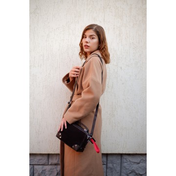 Жіноча сумка крос боді Paula кава фото