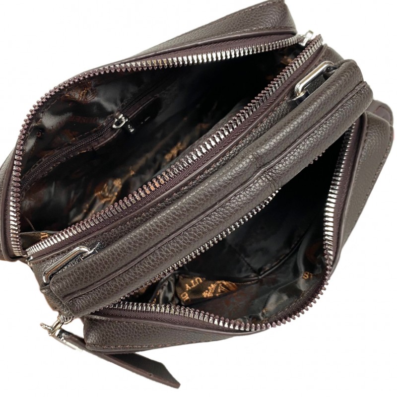 Жіноча сумка крос боді Paula кава - 7 фото